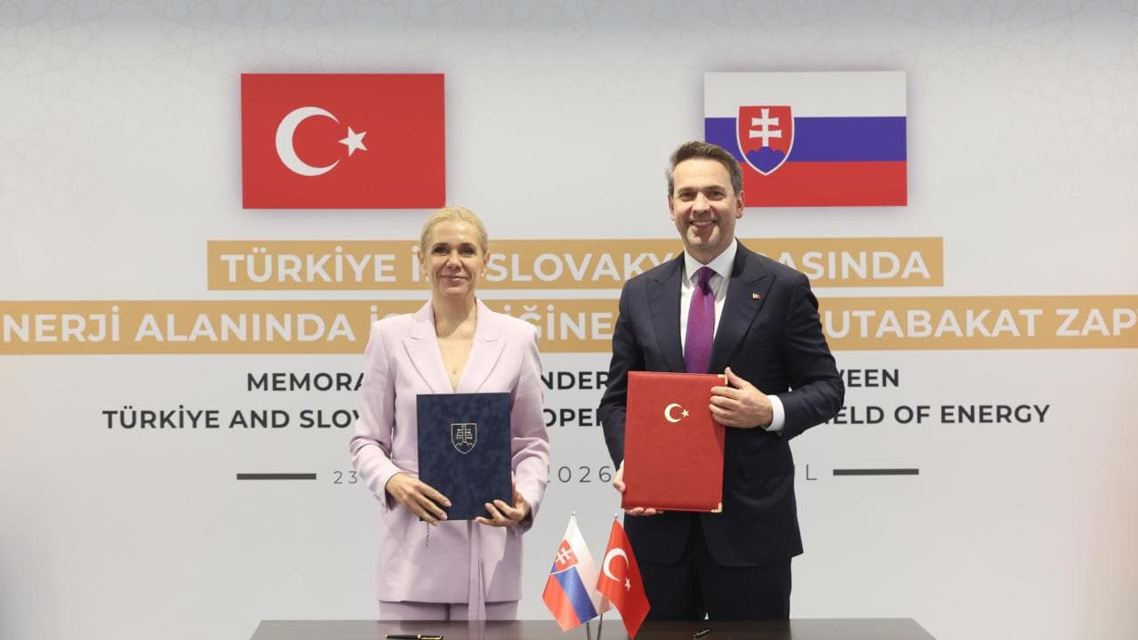 Türkiye ile Slovakya arasında enerji mutabakatı