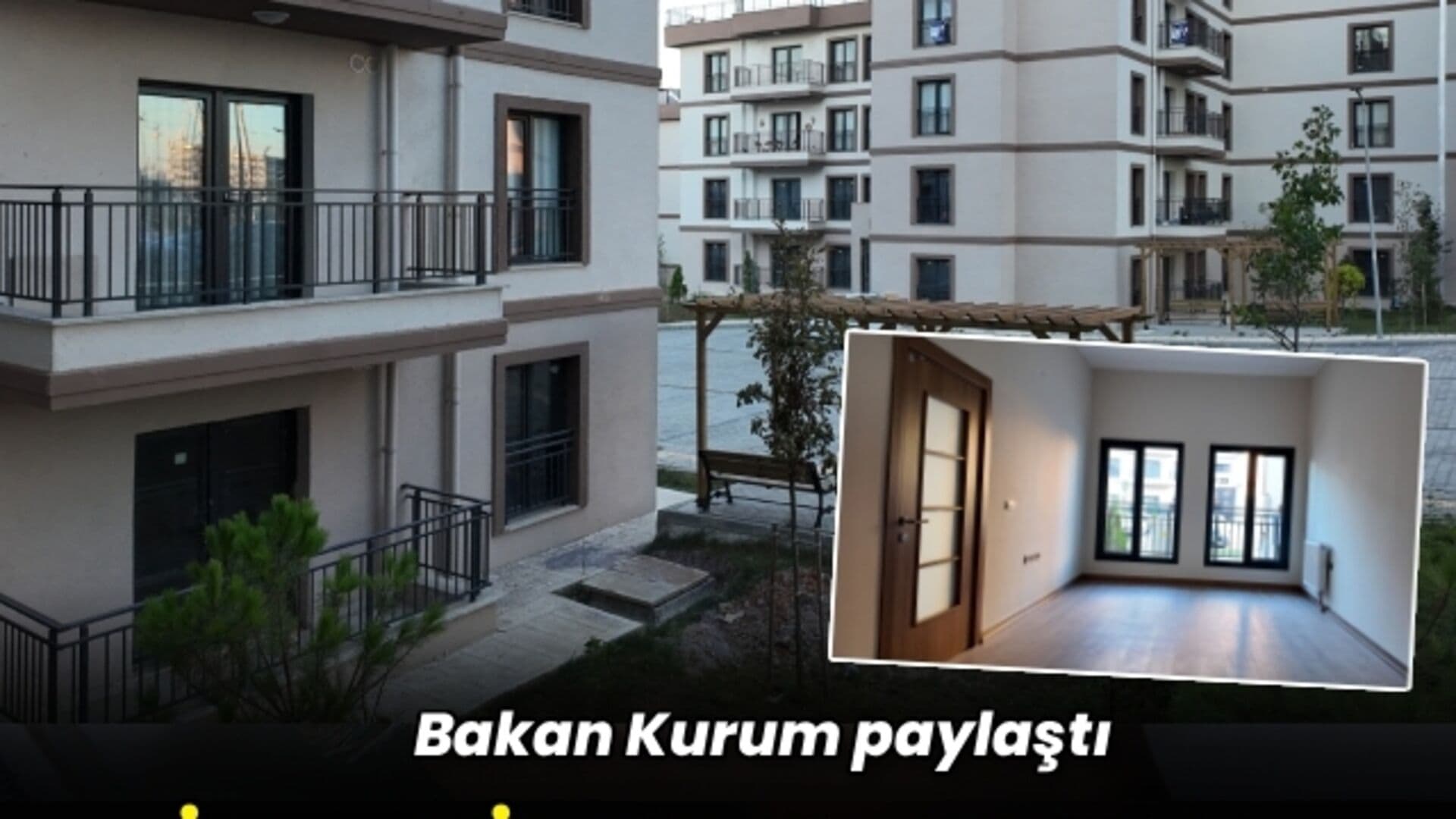 Bakan Kurum paylaştı: İşte kiralık sosyal konutlarda örnek daireler