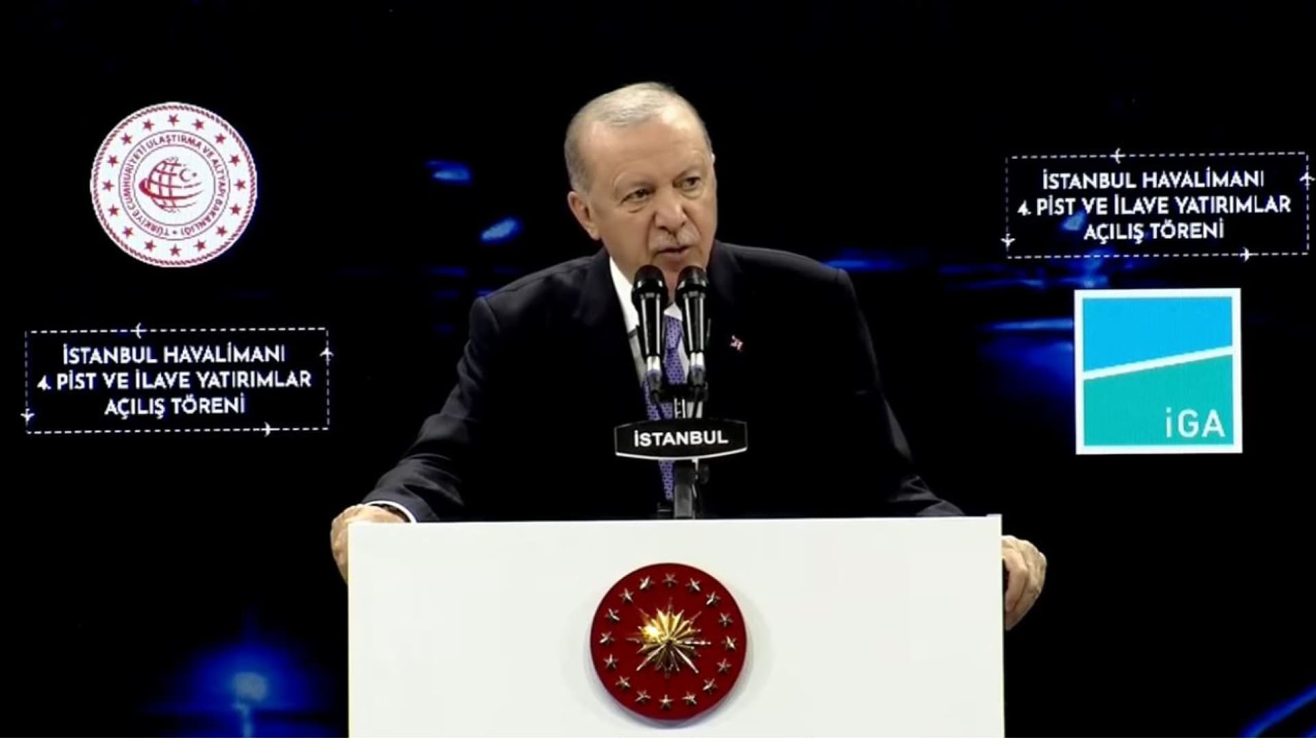 Erdoğan, İstanbul Havalimanı’nın 890 milyon euroluk 4. ana pistini açtı