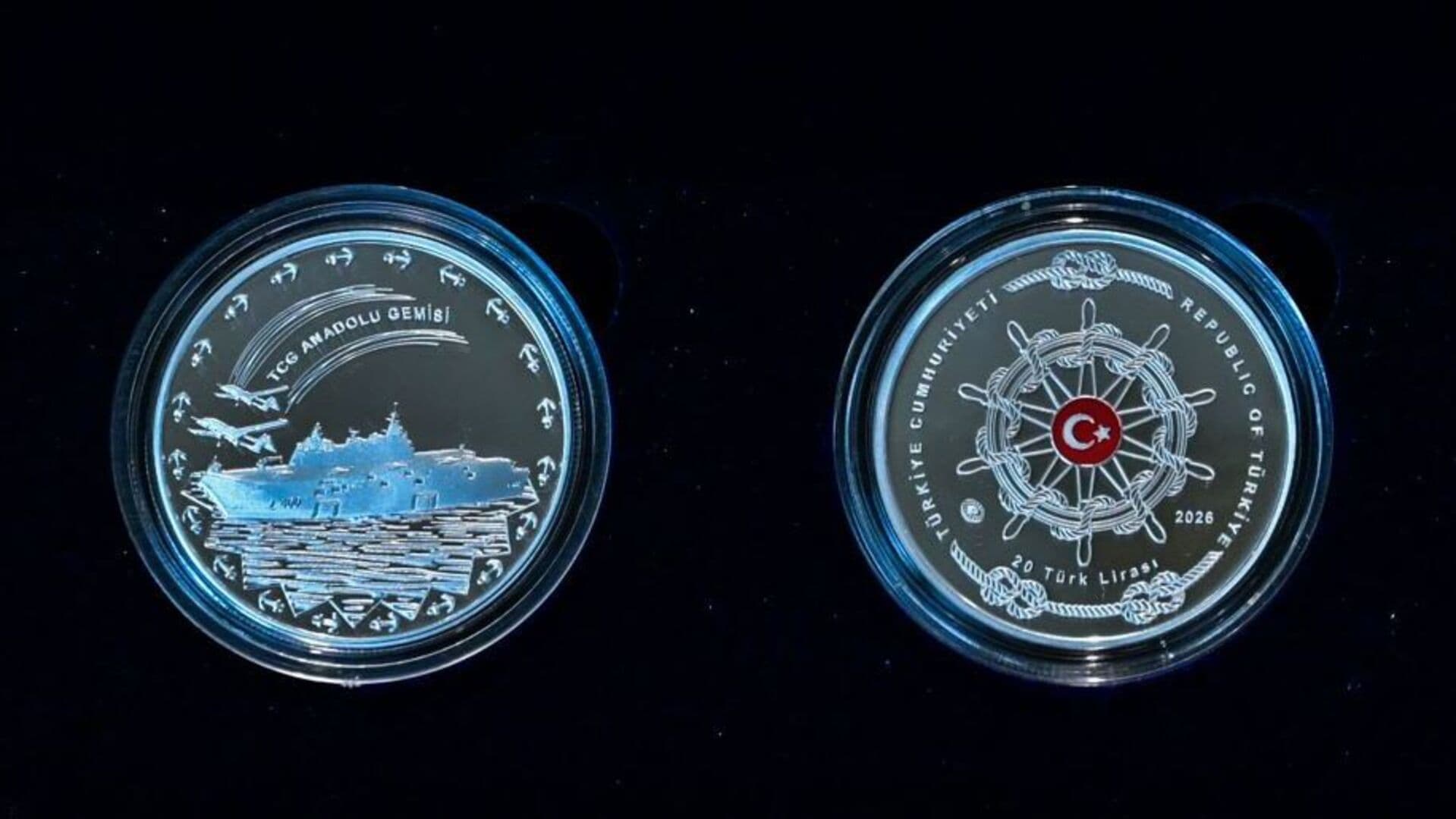 TCG Anadolu için 3 bin adet gümüş hatıra parası satışa çıktı